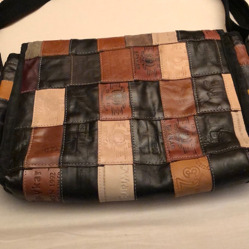Leather Patchwork Handbag - image 3